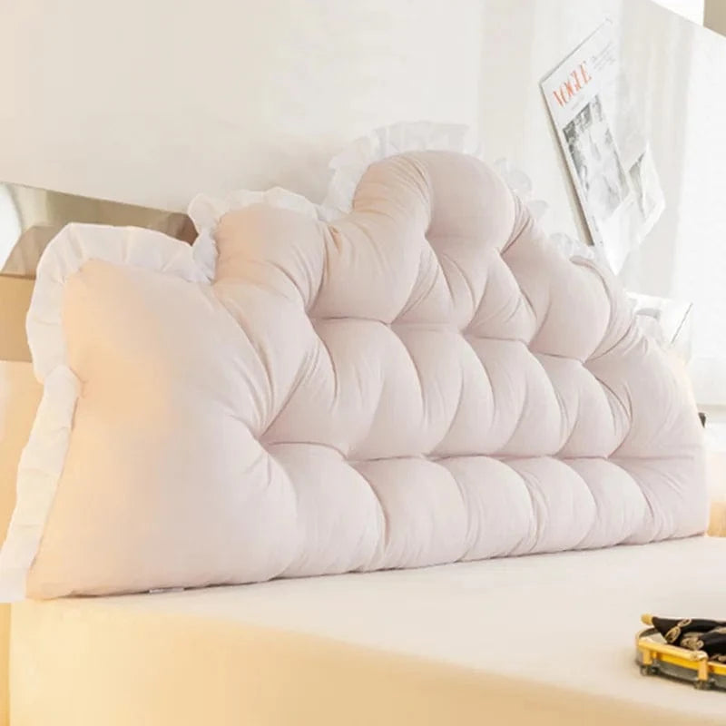 beige rosé / 200x75x10cm coussin pour tête de lit