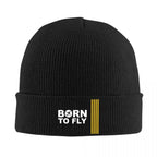 black / Knit Hat bonnet aviation