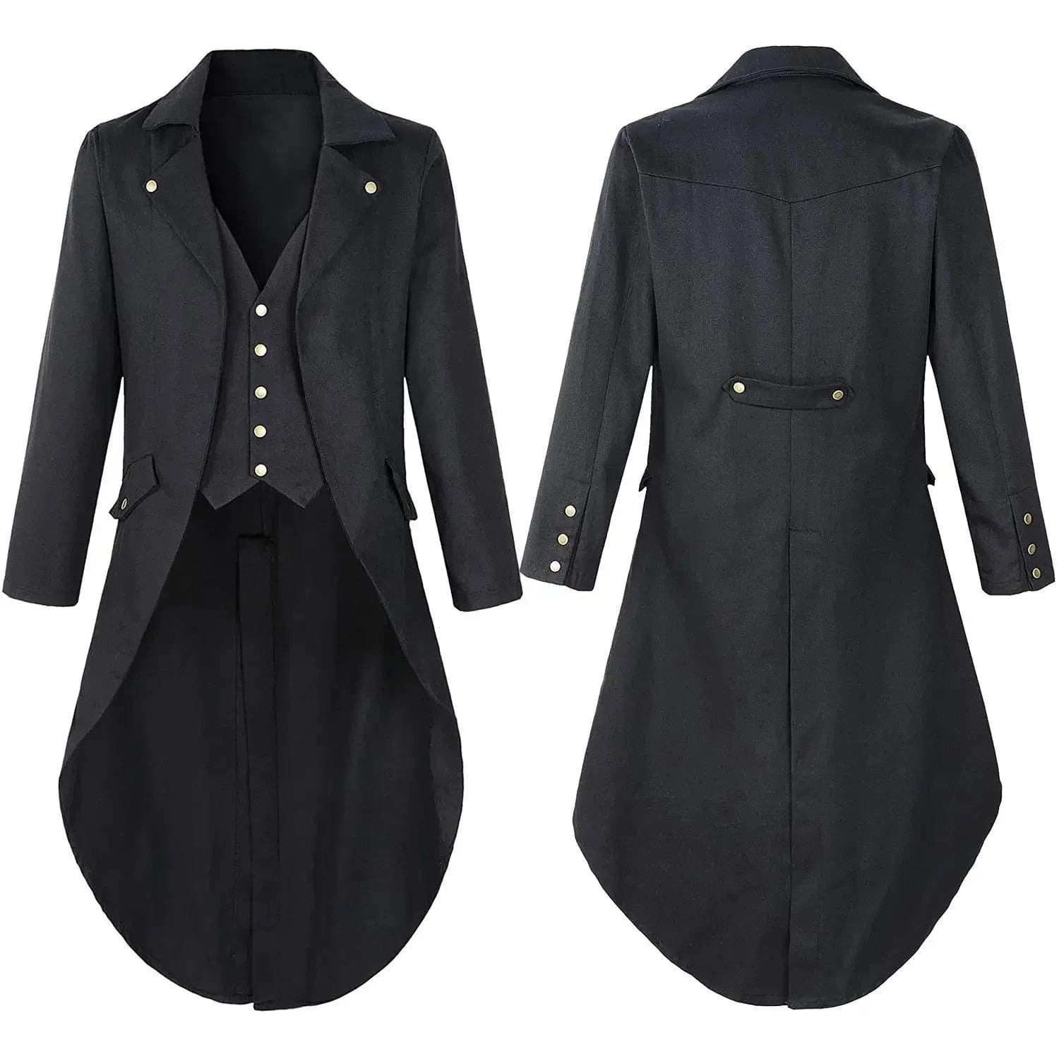 black / M manteau gothic