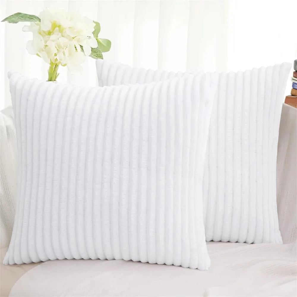 blanc-1pcs / 18x18in(45x45cm) housses de coussin velours