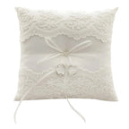 blanc / 20x20cm coussin porte alliance