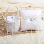 blanc coussin pour alliance mariage