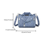 bleu / 22cm 11cm 19cm sac design