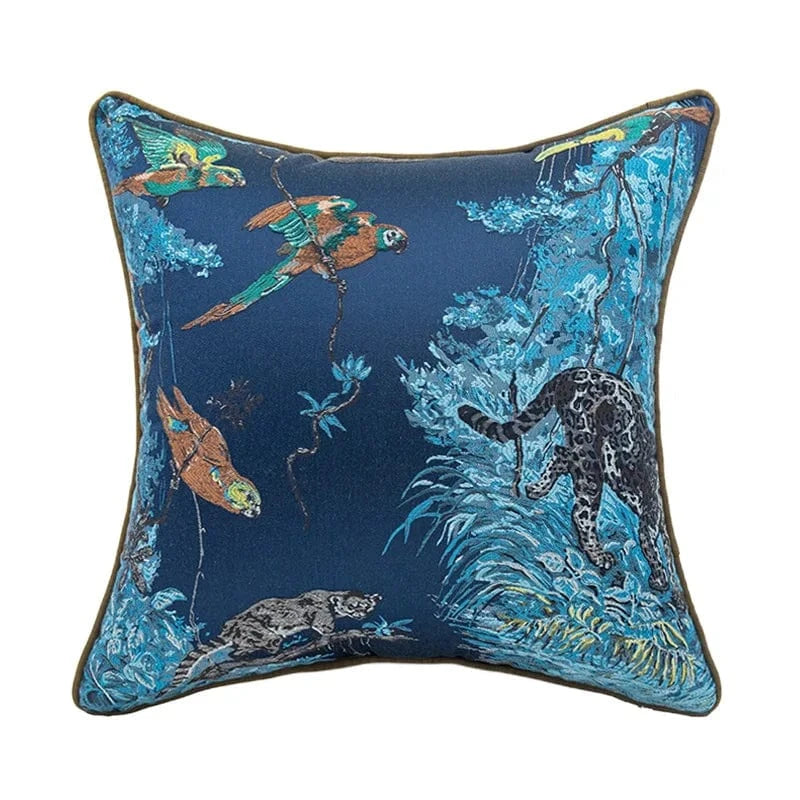 bleu / 45x45CM housse de coussin de luxe