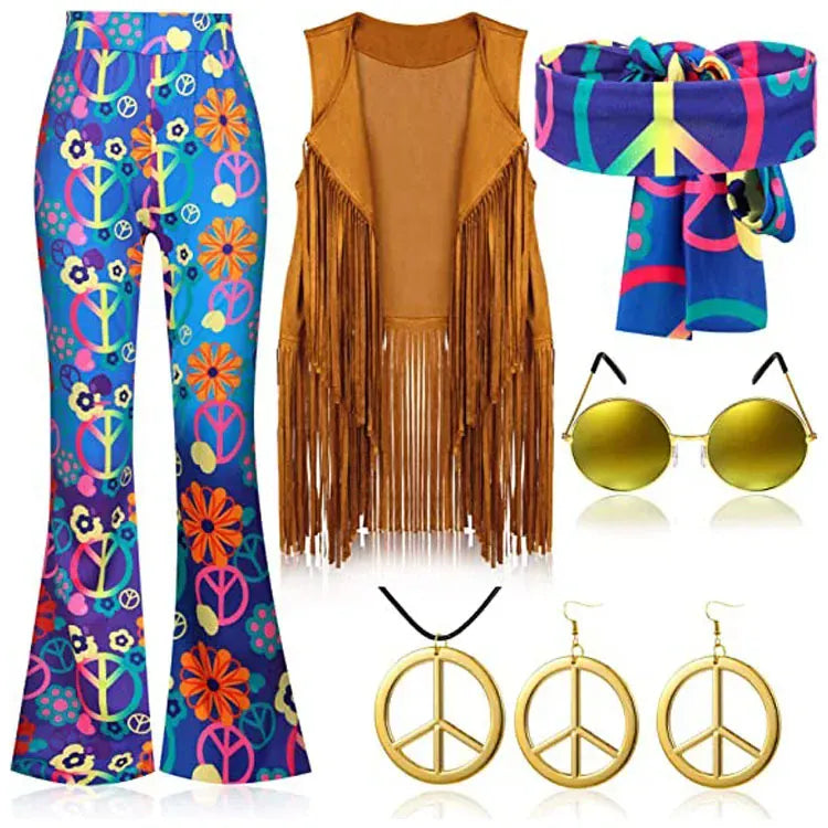 Blue / XL / Other costume hippie
