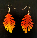 Boucles d’oreilles Boucles d’oreilles Feuillage Solaire orange et jaune