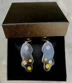 Boucles d’oreilles Boucles d’oreilles fleuries transparentes, pièce unique