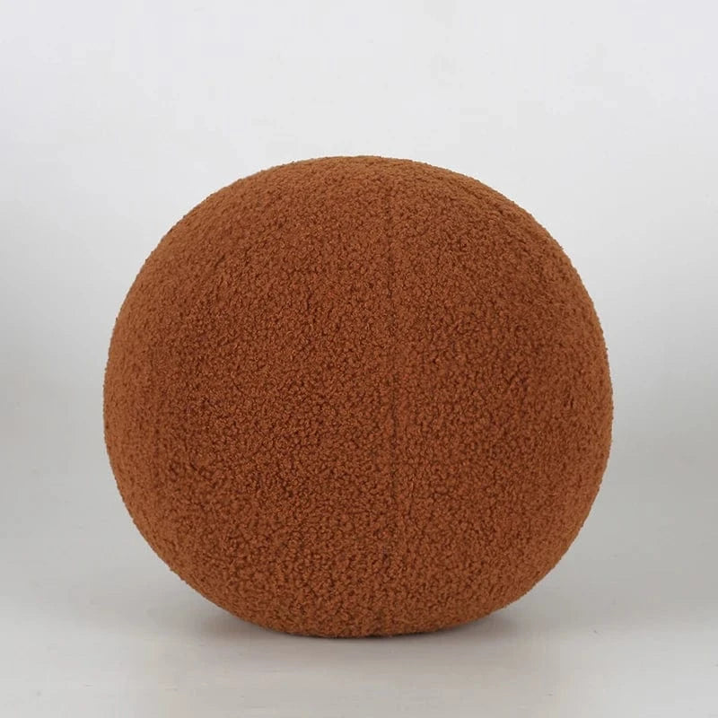Caramel / 40cm coussin ballon laine