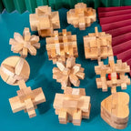 casse tete en bois ( 3 pieces)