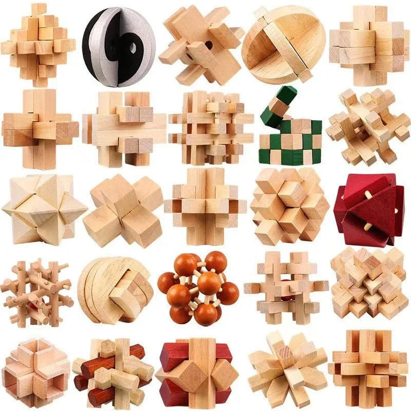 casse tete en bois ( 3 pieces)