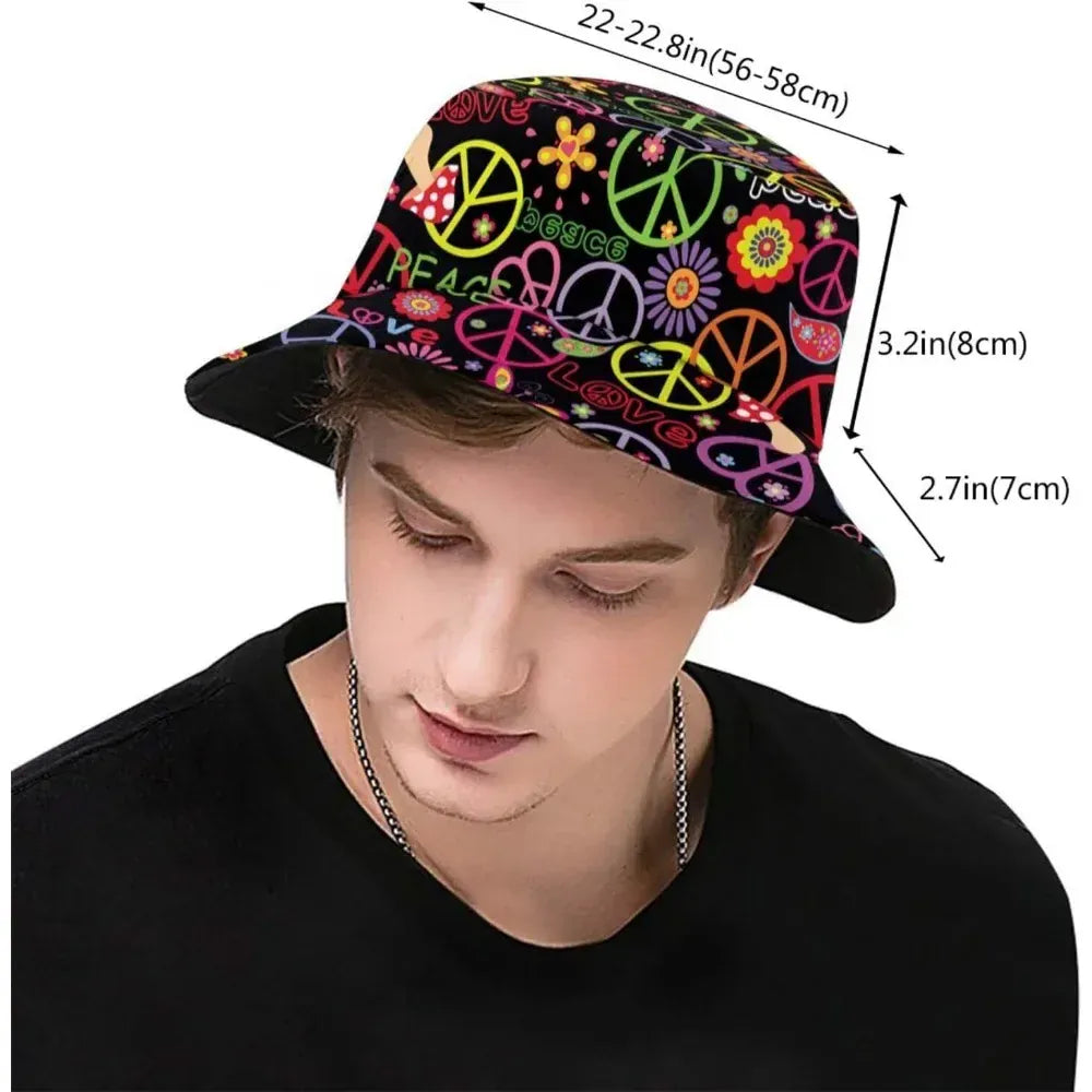 Chapeau peace and love