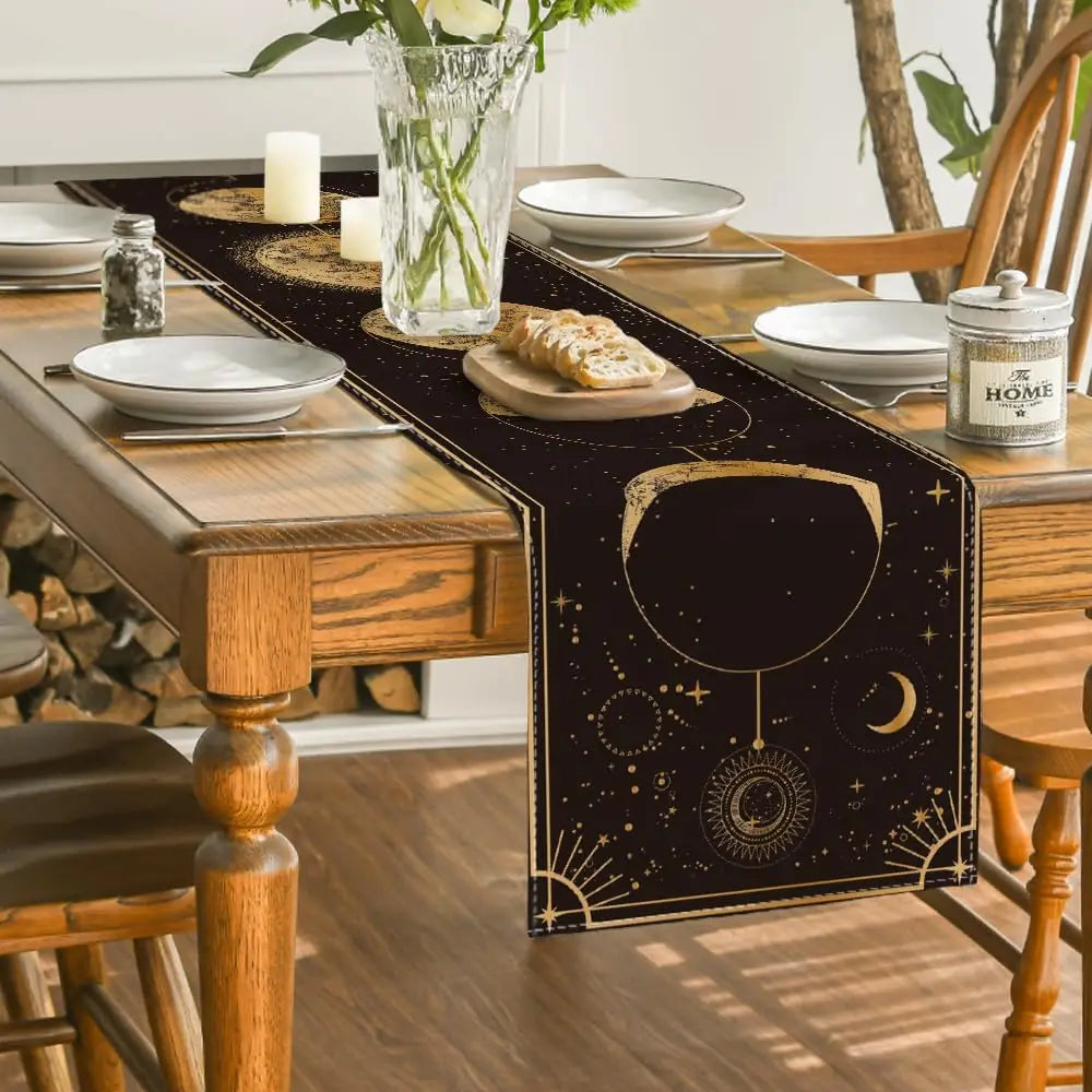 chemin de table lune magique