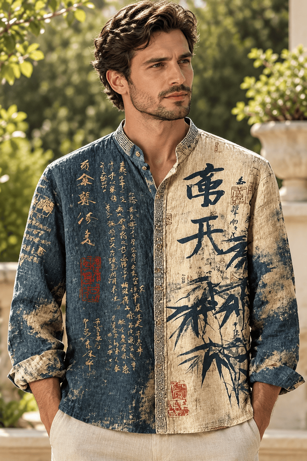 chemise mandala 3D
