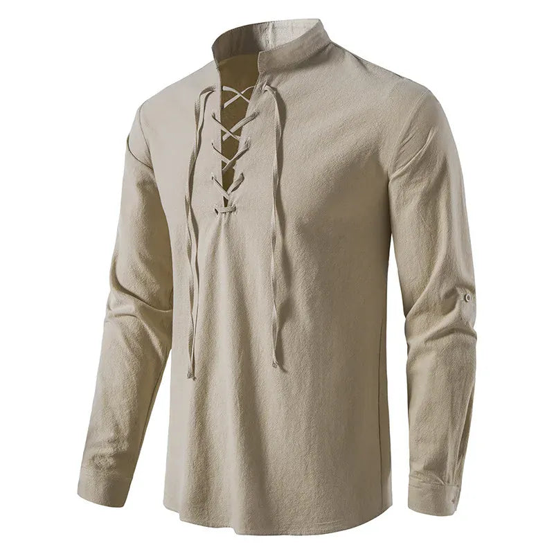 Chemise Médiéval à Lacet