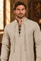Chemise Médiéval à Lacet