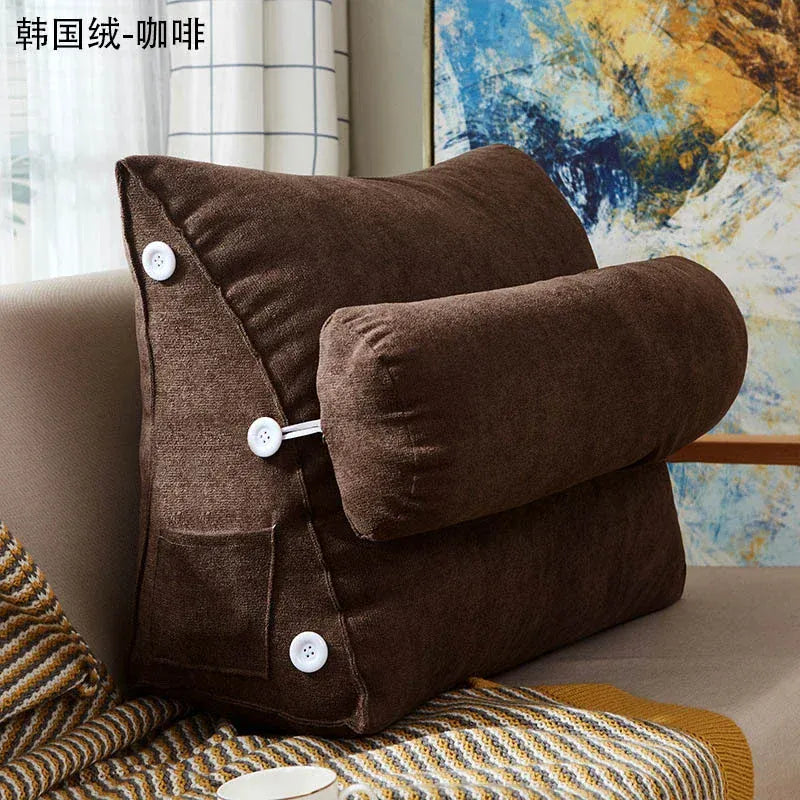 Coffee / 45x25x50cm coussin de lecture triangulaire