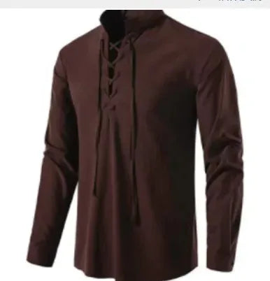 Coffee / S Chemise Médiéval à Lacet