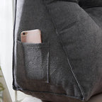 coussin de lecture triangulaire