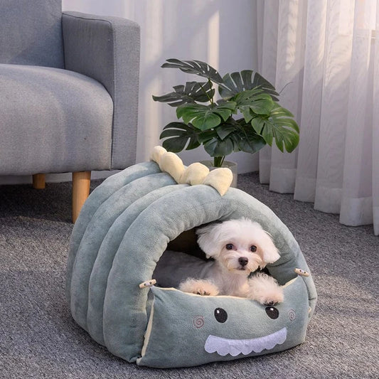 Dinosaur / 38x37x29cm coussin niche pour chien