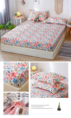 drap housse avec 2 taies d'oreiller