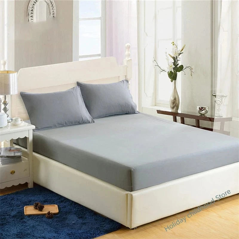 Drap housse Double Simple de couleur unie