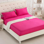 Drap housse Double Simple de couleur unie