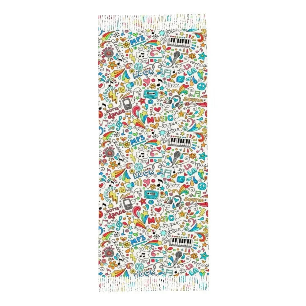 écharpe note de musique