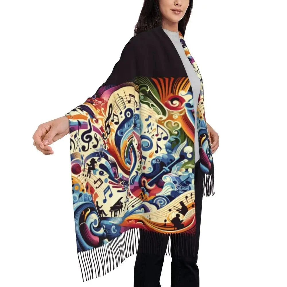 écharpe note de musique