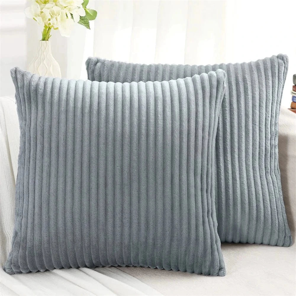 gris-1pcs / 12x20in(30x50cm) housses de coussin velours