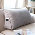 gris / 70x35x16cm coussin de lecture pour lit