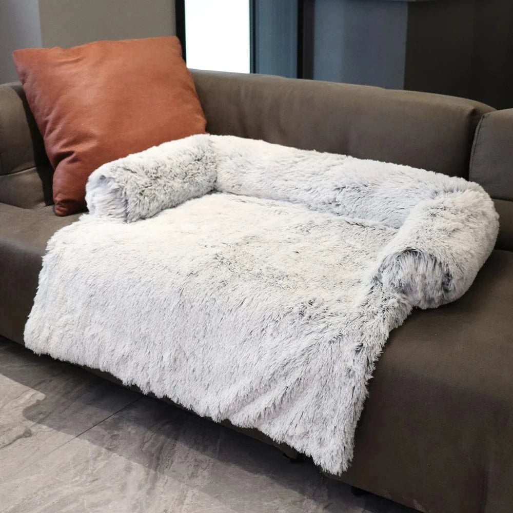 gris clair / 76x76x16cm coussin pour chien xxl
