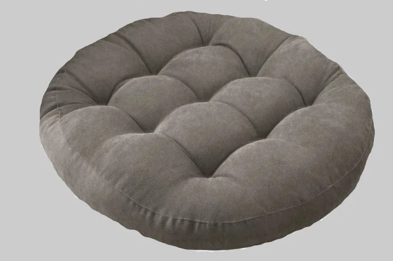 gris clair / Round 55cm coussin de sol rond