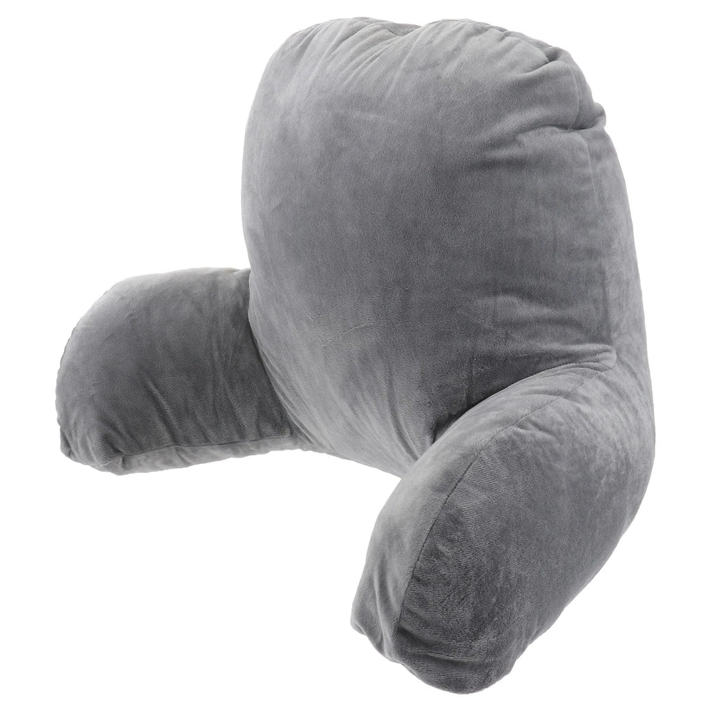 gris coussin de lecture avec accoudoirs