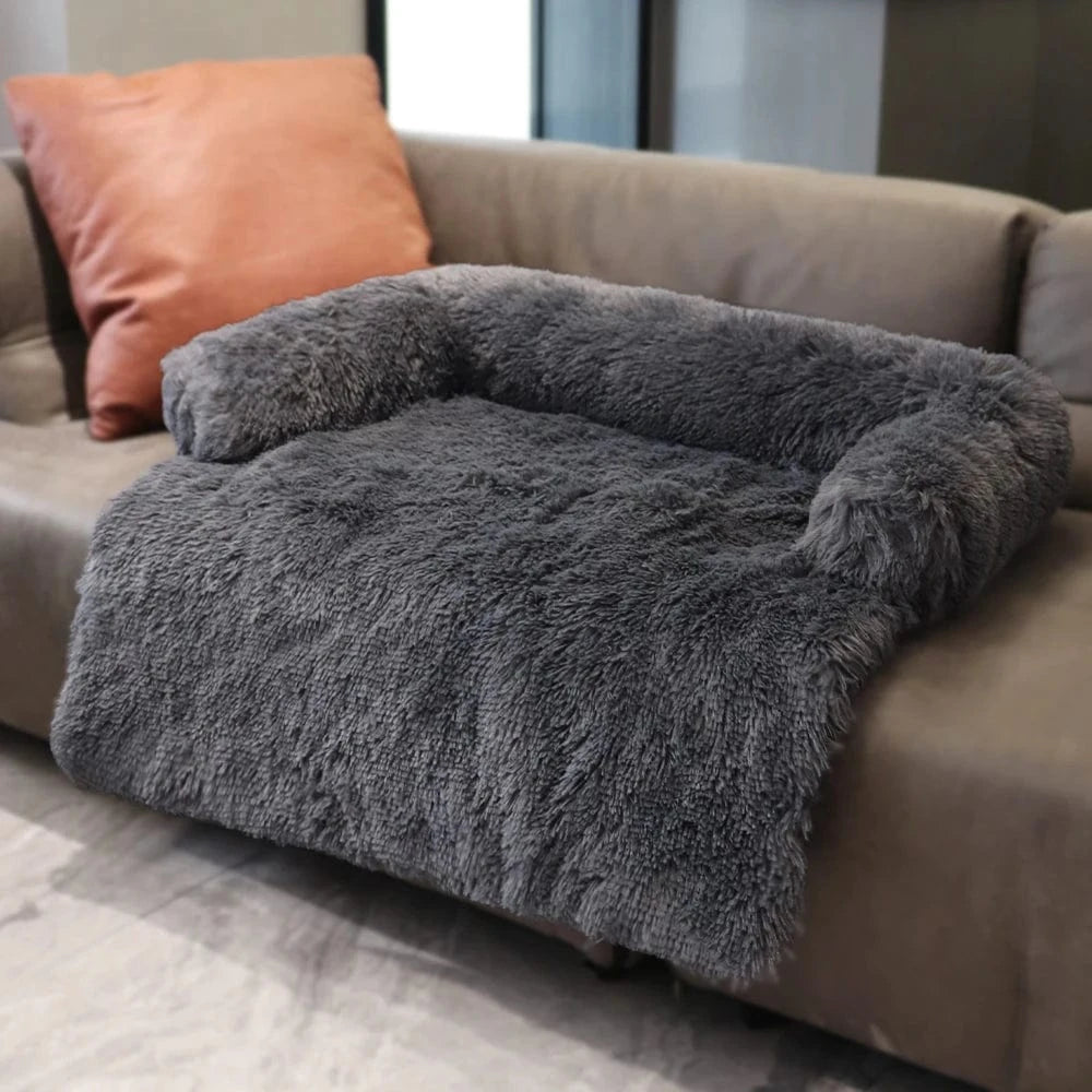 gris foncé / 76x76x16cm coussin pour chien xxl