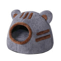 gris / L(45x34cm) niche ronde pour chat