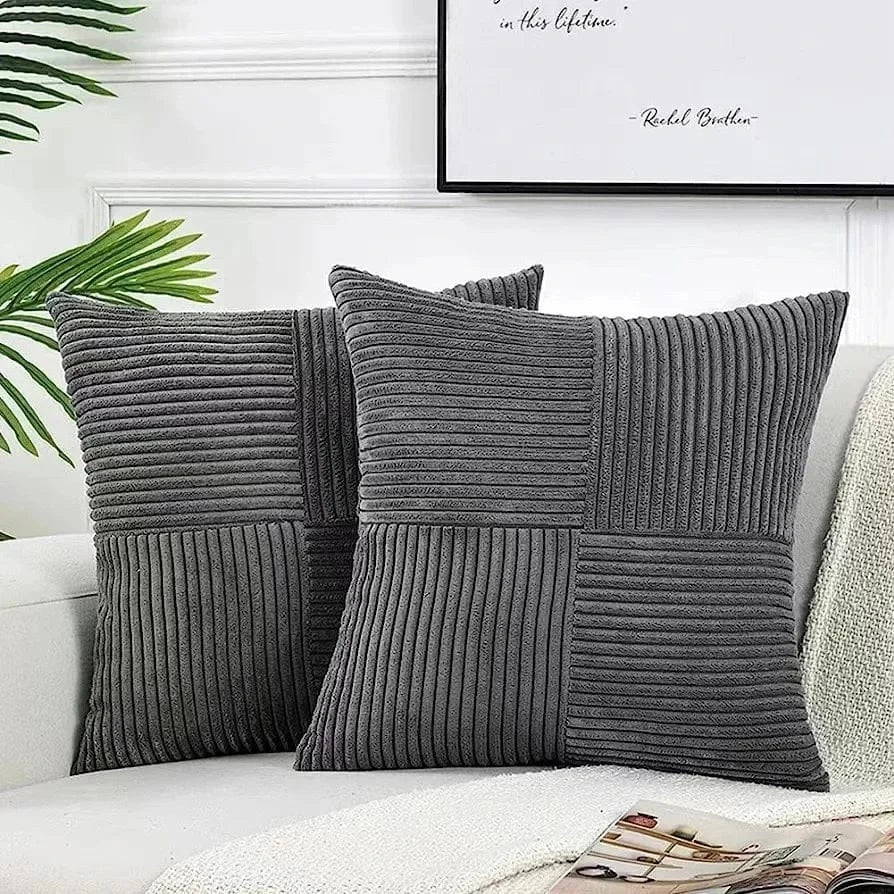 grise clair / 450mm*450mm housse de coussin velours ( 2 pièces)
