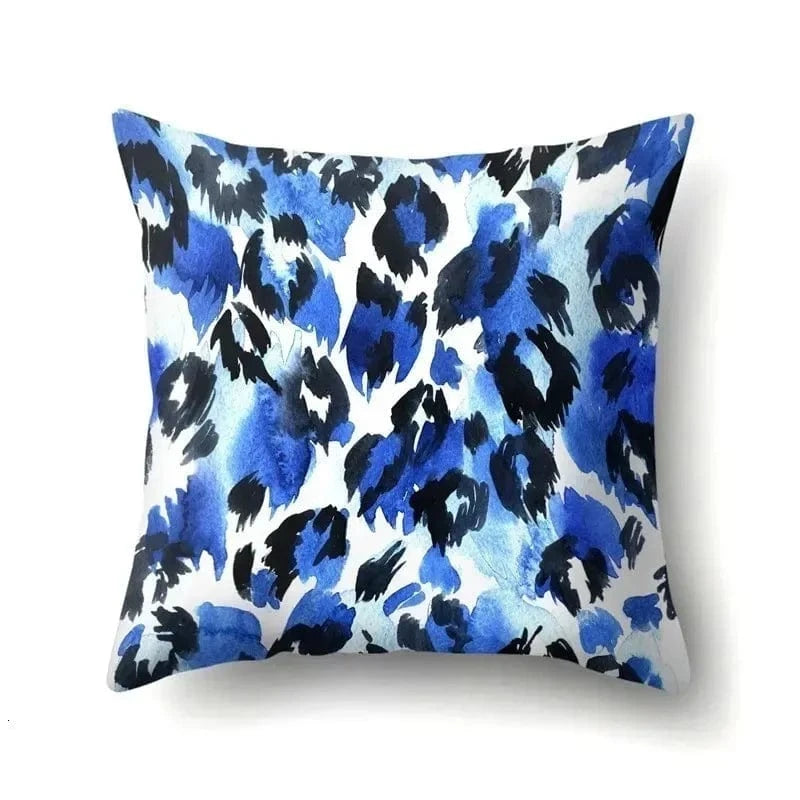 H16 / 40x40cm housse de coussin léopard