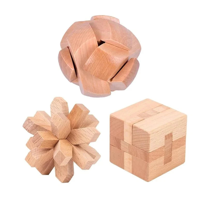 H305KF013D casse tete en bois ( 3 pieces)