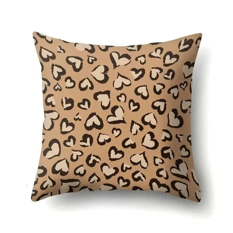 H5 / 45x45cm housse de coussin léopard