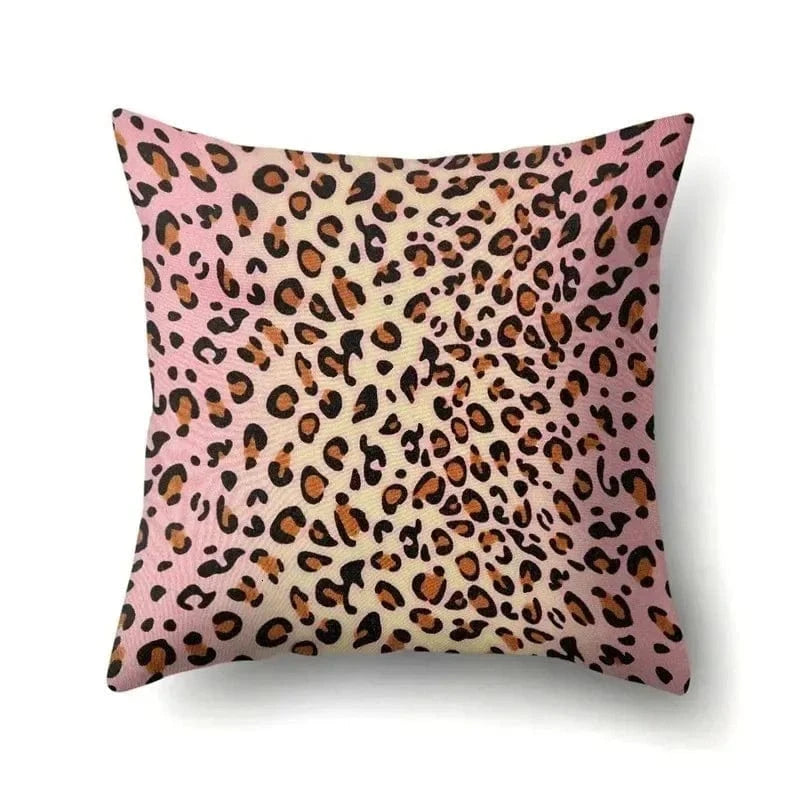 H6 / 50x50cm housse de coussin léopard