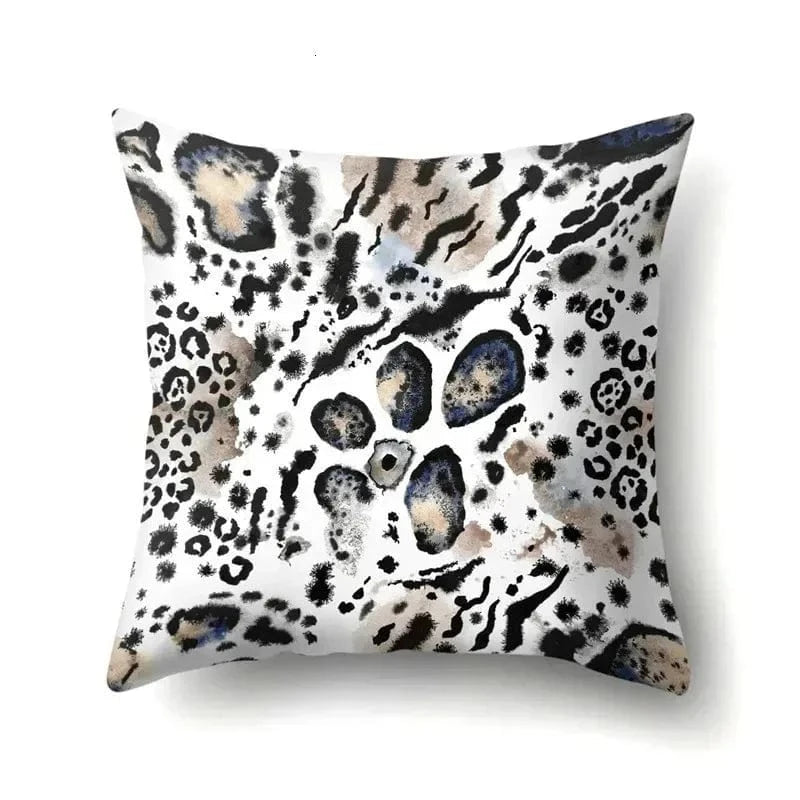 H8 / 40x40cm housse de coussin léopard
