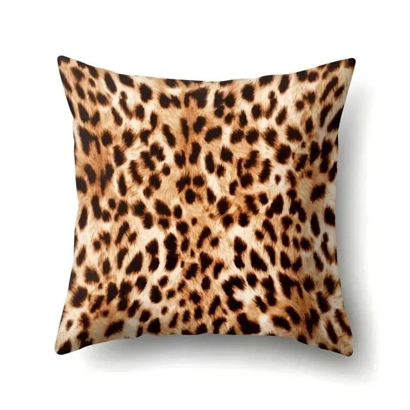 H9 / 45x45cm housse de coussin léopard