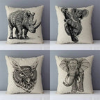 housse de coussin animaux