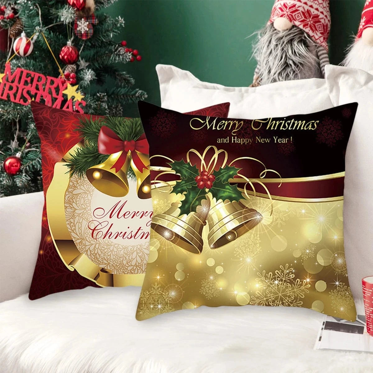housses de coussins de noel