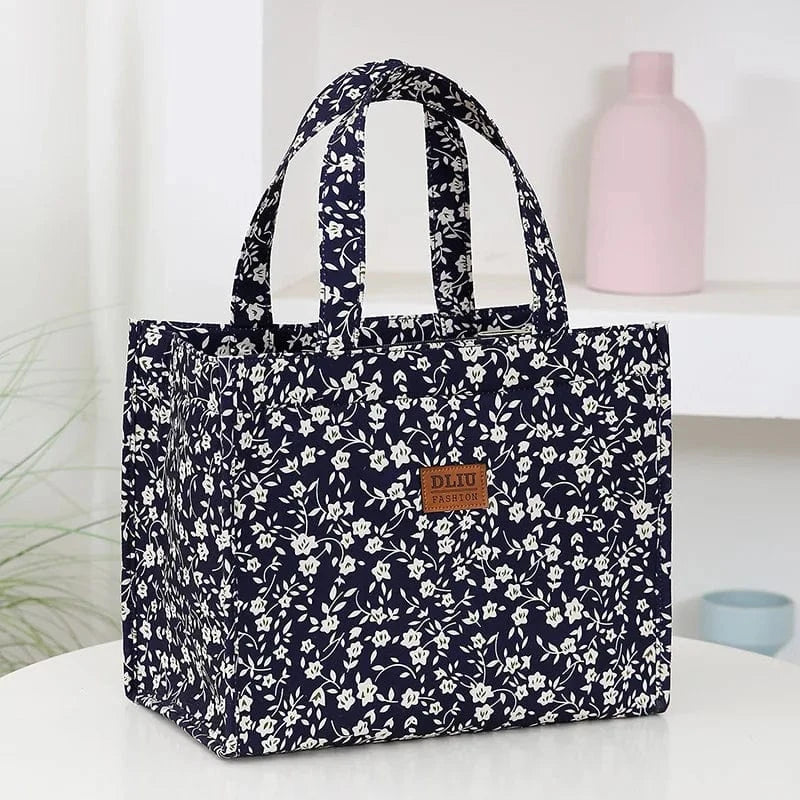 J88DarkBlue / CHINA sac en fleurs