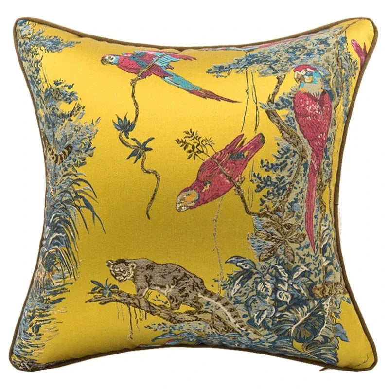 jaune / 45x45CM housse de coussin de luxe