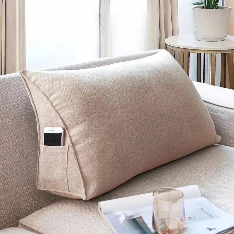kaki / 60x35x16cm coussin de lecture pour lit