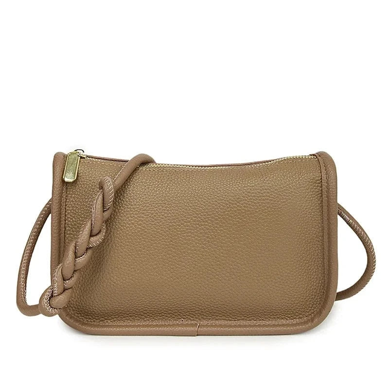 Khaki / 22CM 9CM 14CM sac cuir véritable