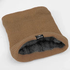 Khaki / One Size cache cou en laine