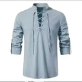 Light blue / L Chemise Médiéval à Lacet
